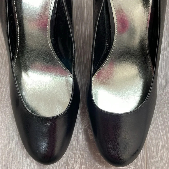 Alfani Maddy Leather Platform Pumps Heels Black 9.5M - Picture 6 of 15